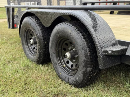 New 2026 RawMaxx UTX 83X16 W/TOOLBOX AND 4' HD FOLDING SPLIT GATE 10K GVWR Utility Trailer