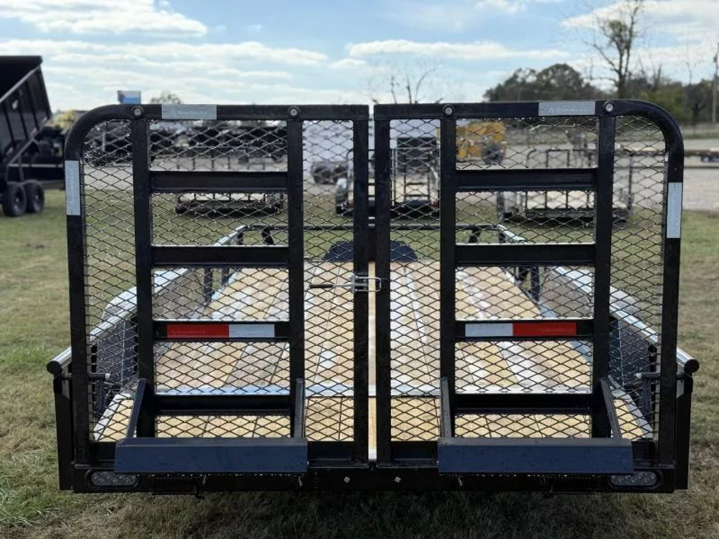 New 2026 RawMaxx UTX 83X16 W/TOOLBOX AND 4' HD FOLDING SPLIT GATE 10K GVWR Utility Trailer