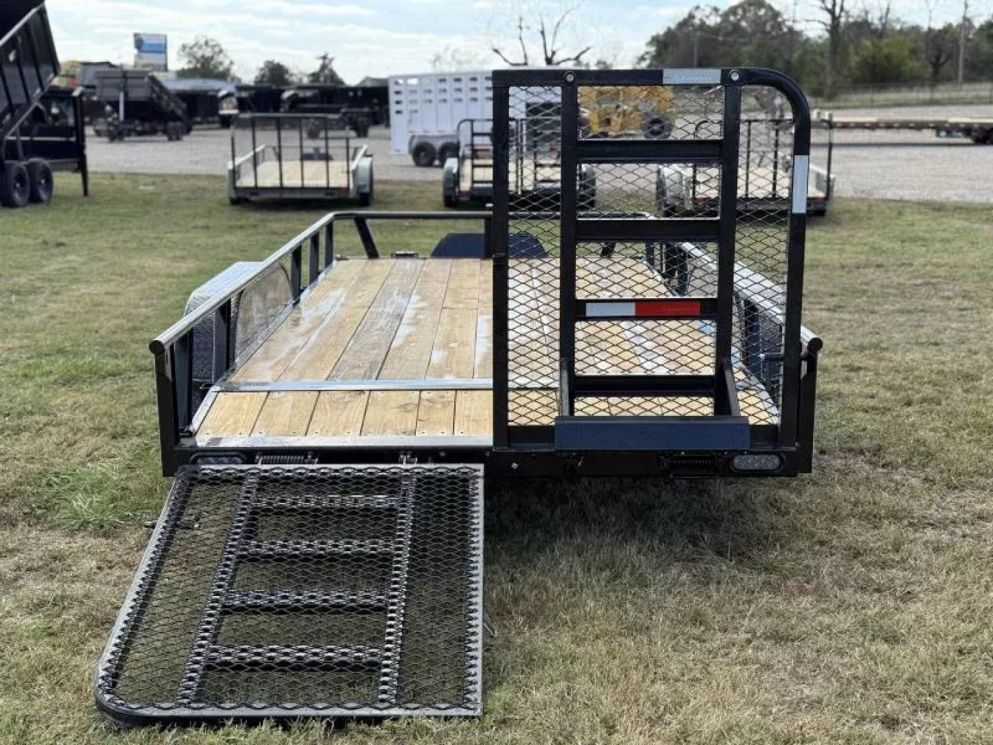 New 2026 RawMaxx UTX 83X16 W/TOOLBOX AND 4' HD FOLDING SPLIT GATE 10K GVWR Utility Trailer