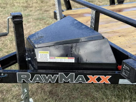 New 2026 RawMaxx UTX 83X16 W/TOOLBOX AND 4' HD FOLDING SPLIT GATE 10K GVWR Utility Trailer