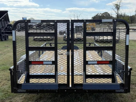 New 2026 RawMaxx UTX 83X16 W/TOOLBOX AND 4' HD FOLDING SPLIT GATE 10K GVWR Utility Trailer