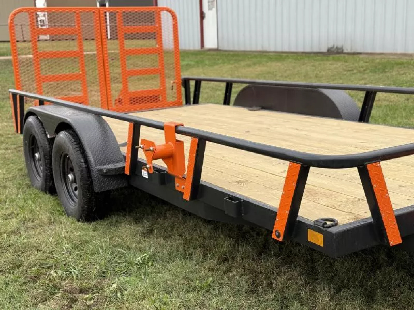 New 2026 RawMaxx UTX 83X16 W/TOOLBOX AND 4' HD FOLDING SPLIT GATE 10K GVWR Utility Trailer