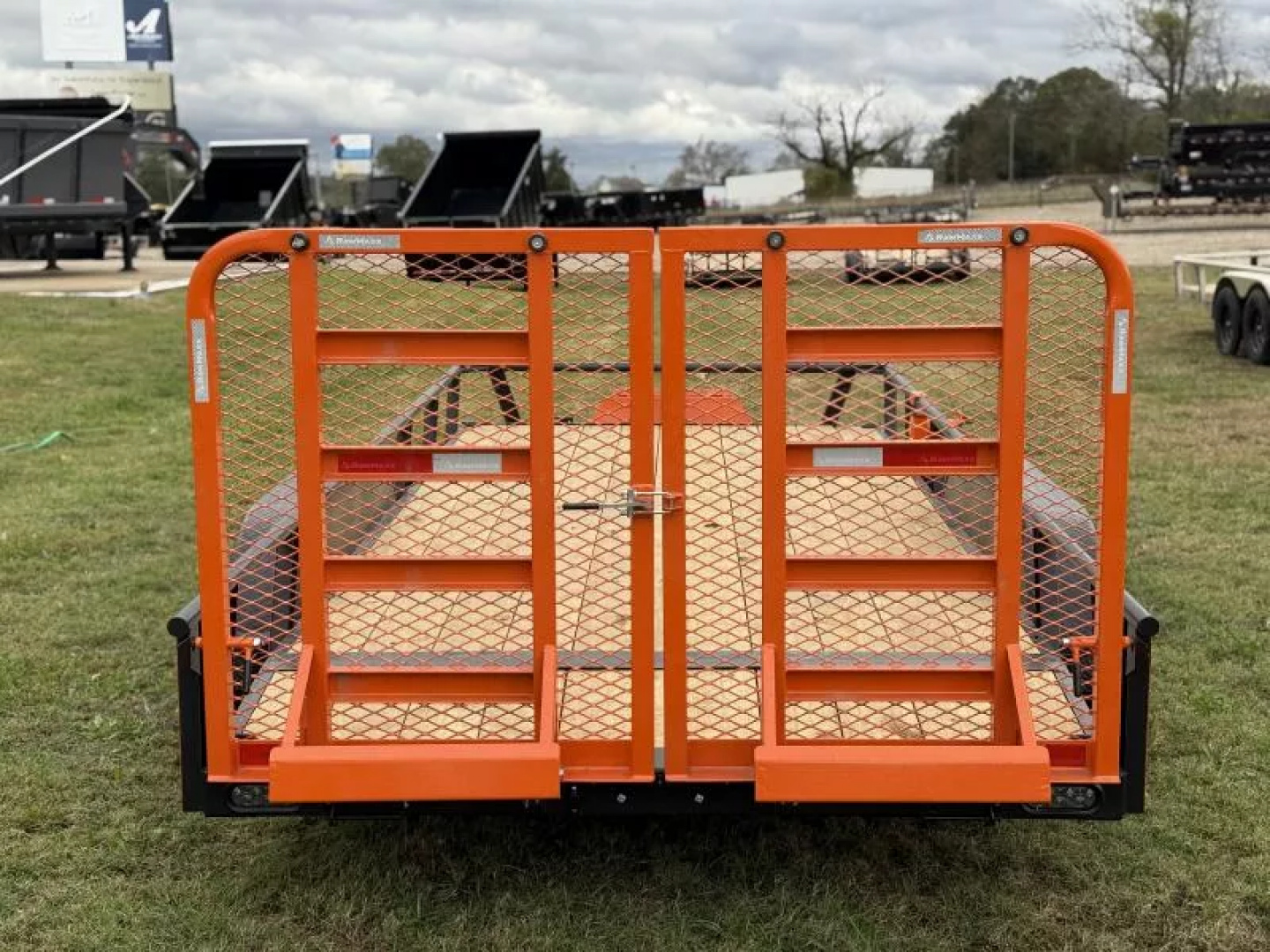 New 2026 RawMaxx UTX 83X16 W/TOOLBOX AND 4' HD FOLDING SPLIT GATE 10K GVWR Utility Trailer