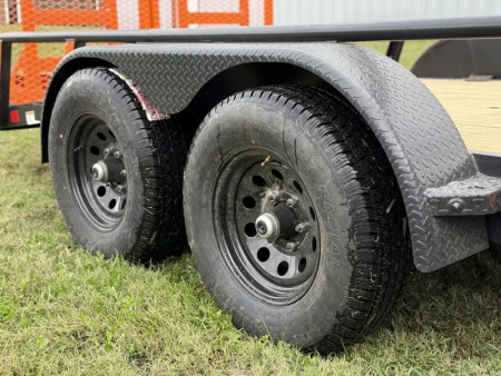 New 2026 RawMaxx UTX 83X16 W/TOOLBOX AND 4' HD FOLDING SPLIT GATE 10K GVWR Utility Trailer