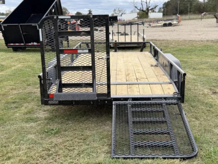 New 2026 RawMaxx UTX 83X16 W/4' HD FOLDING SPLIT GATE 10K GVWR Utility Trailer