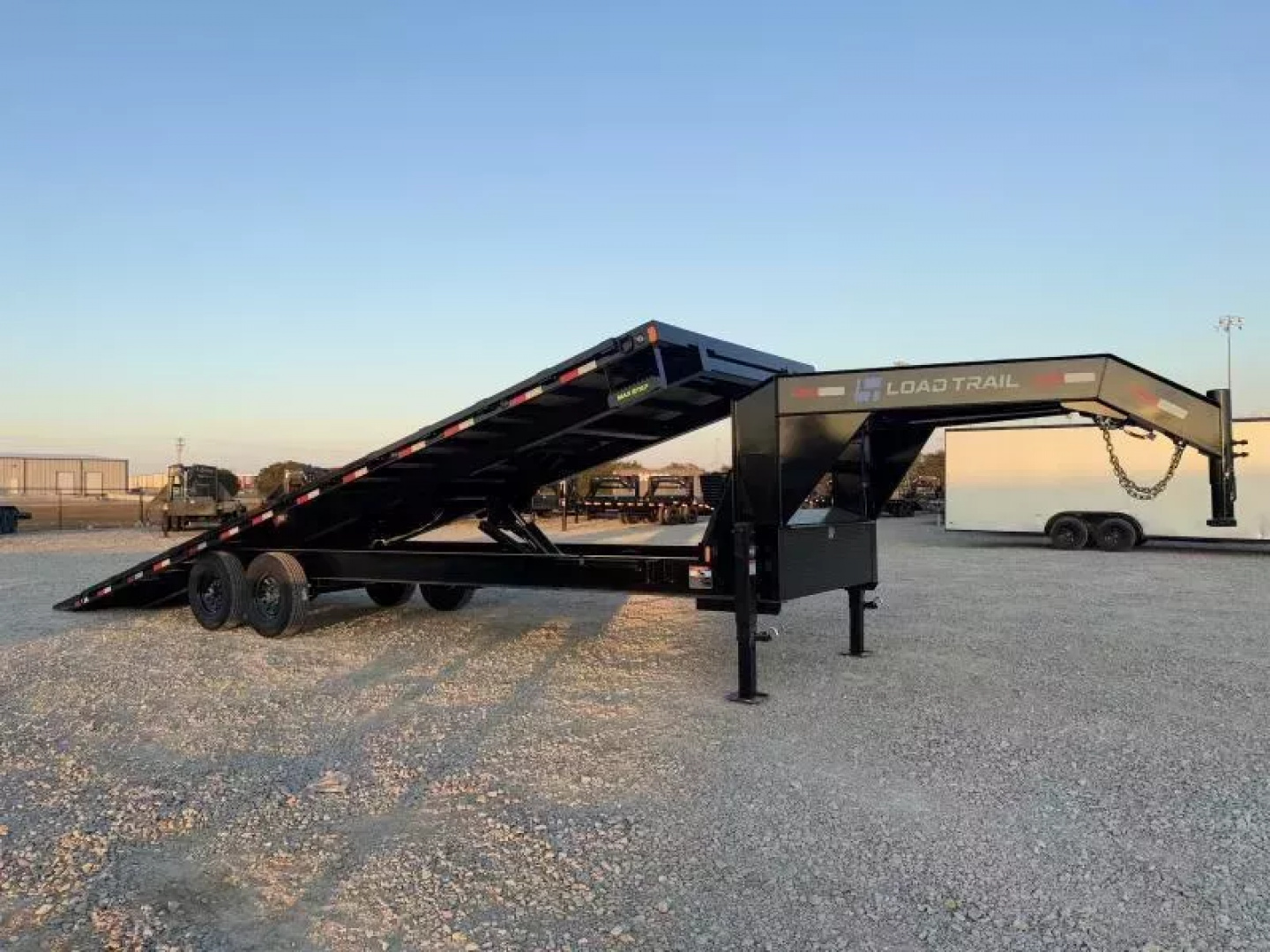 New 2025 Load Trail GE 102X28 GOOSENECK FULL TILT WIRELESS REMOTE 14K GVWR Tilt Trailer