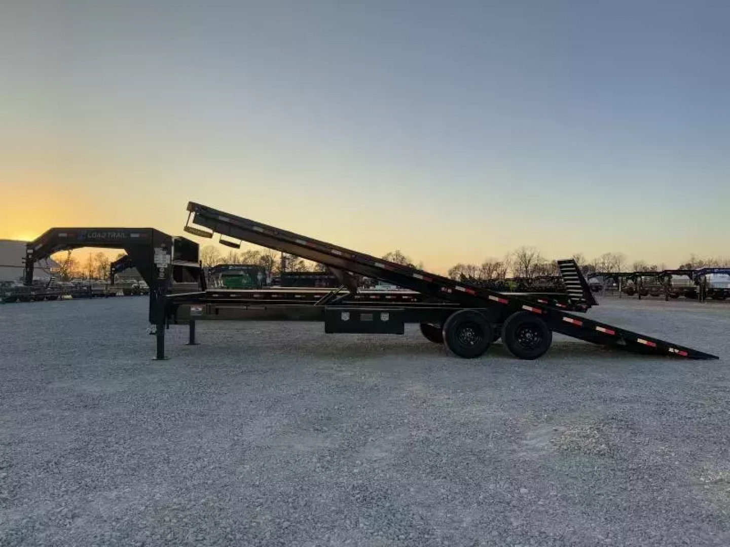 New 2025 Load Trail GE 102X28 GOOSENECK FULL TILT WIRELESS REMOTE 14K GVWR Tilt Trailer