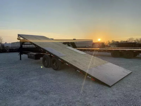 New 2025 Load Trail GE 102X28 GOOSENECK FULL TILT WIRELESS REMOTE 14K GVWR Tilt Trailer