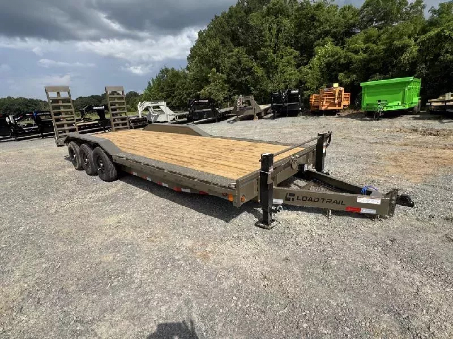 New 2025 Load Trail CH 102X24  Equipment Trailer STAND UP RAMPS, DRIVE OVER FENDERS