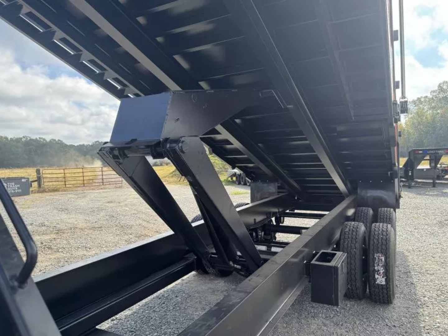 New 2026 RawMaxx HDX 102X20 GOOSENECK HIGH SIDE W/14 PLYS, HYDRAULIC JACKS, AND FLIP OVER TARP 25900K GVWR Dump Trailer