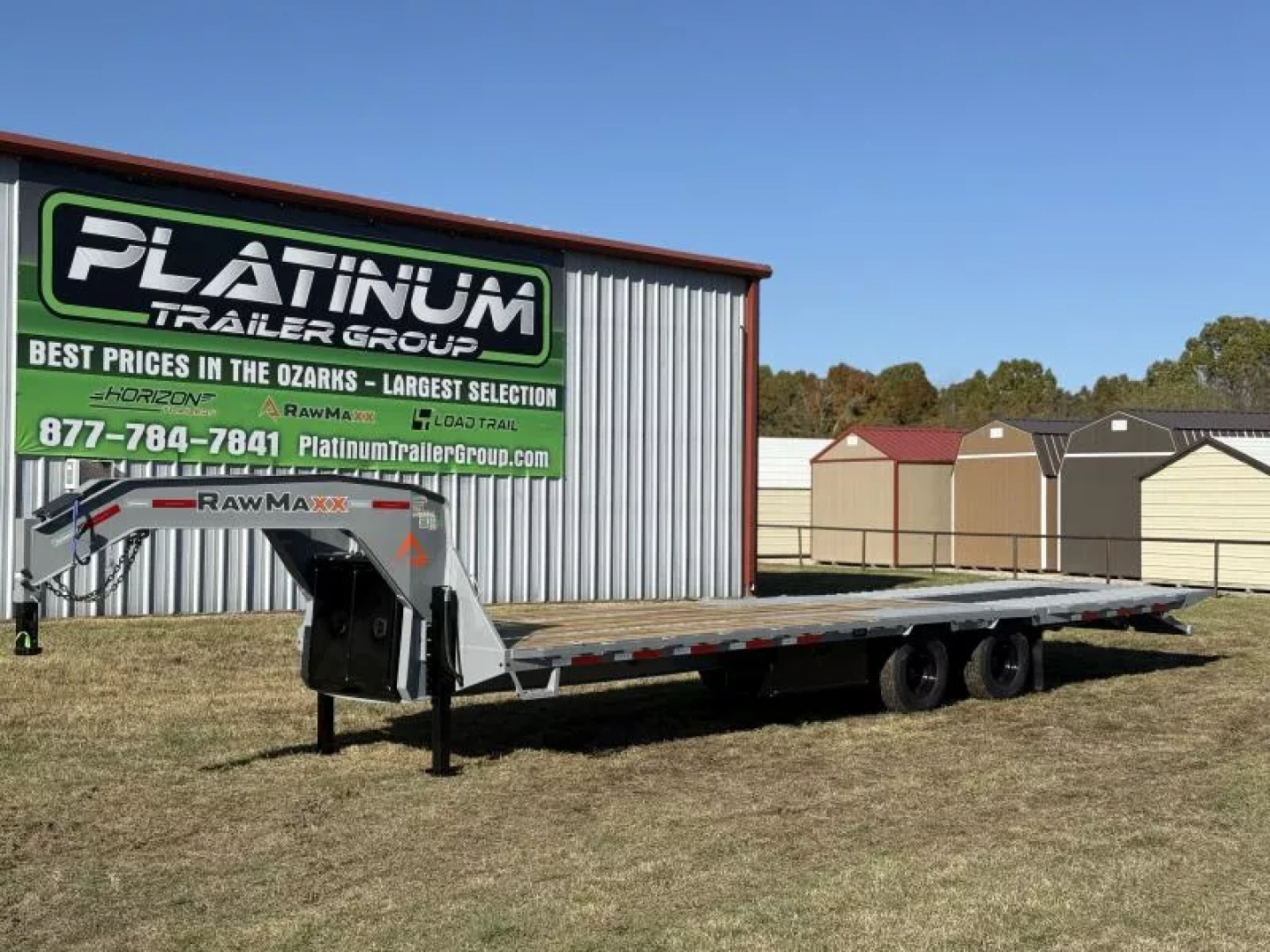 New 2026 RawMaxx HTX 102X32 GOOSENECK HYDRAULIC DISC BRAKE 11' HYDRAULIC DOVE/JACKS 24K GVWR