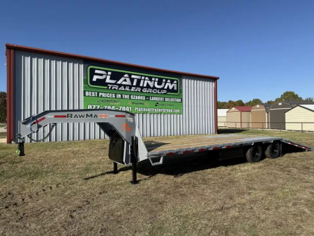 New 2026 RawMaxx HTX 102X32 GOOSENECK HYDRAULIC DISC BRAKE 11' HYDRAULIC DOVE/JACKS 24K GVWR