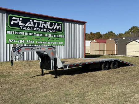New 2026 RawMaxx HTX 102X32 GOOSENECK HYDRAULIC DISC BRAKE 11' HYDRAULIC DOVE/JACKS 24K GVWR