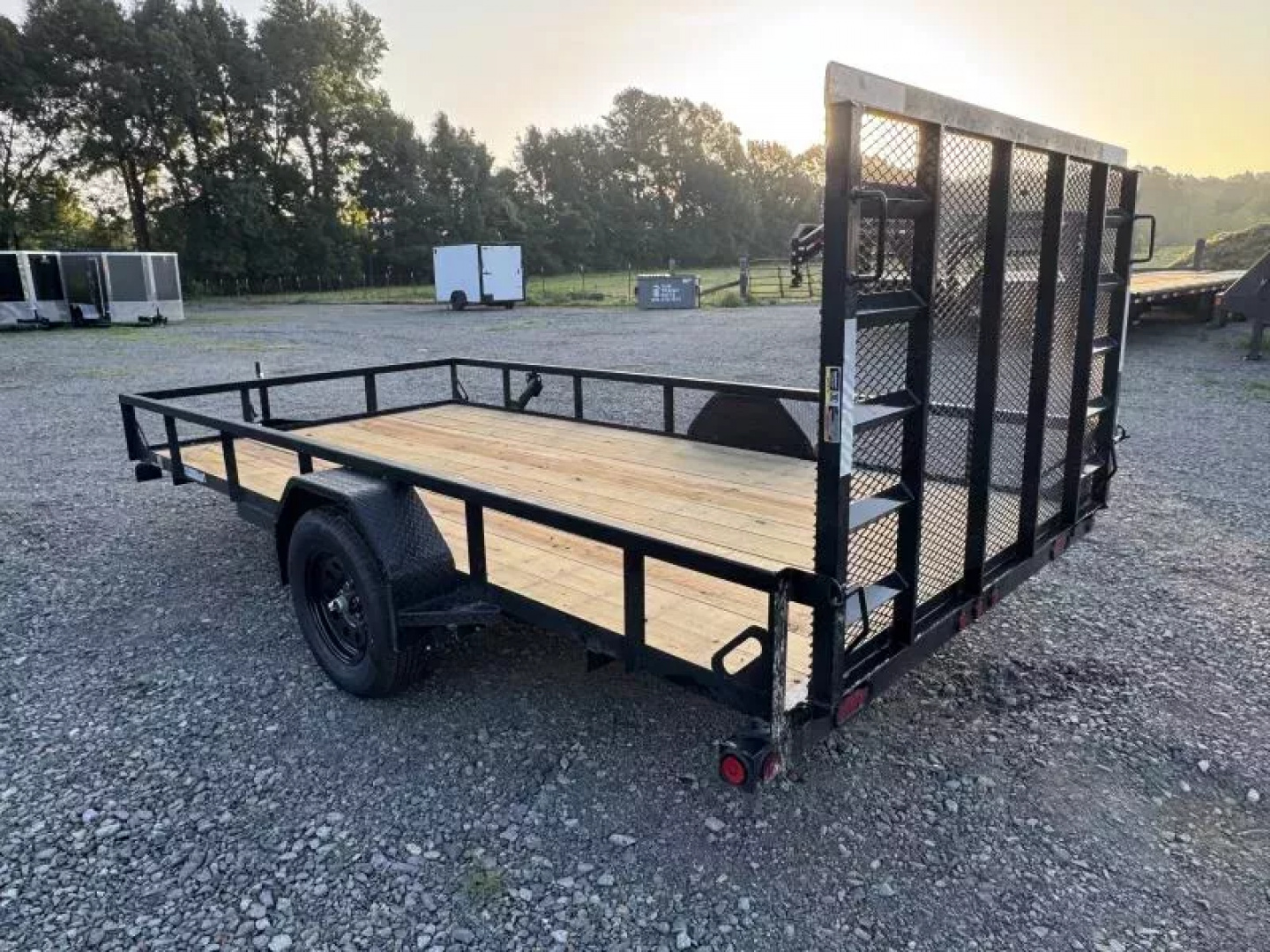 New 2026 Load Trail 77x12 W/4 FOOT GATE Utility Trailer