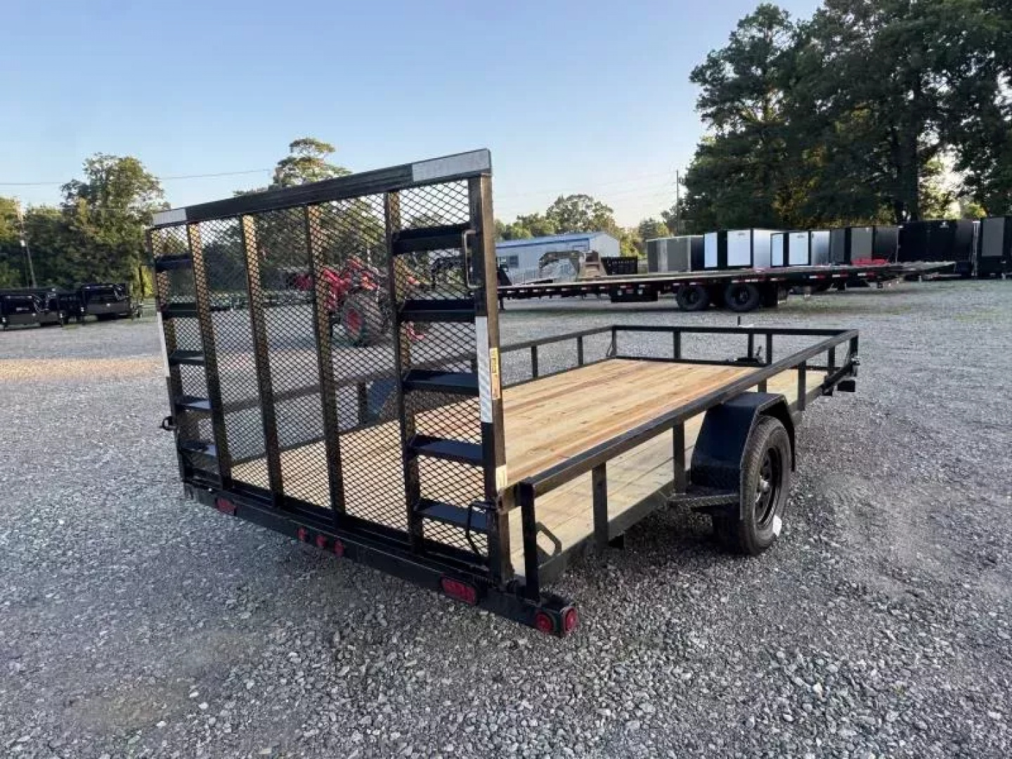 New 2026 Load Trail 77x12 W/4 FOOT GATE Utility Trailer
