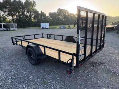 New 2026 Load Trail 77x12 W/4 FOOT GATE Utility Trailer