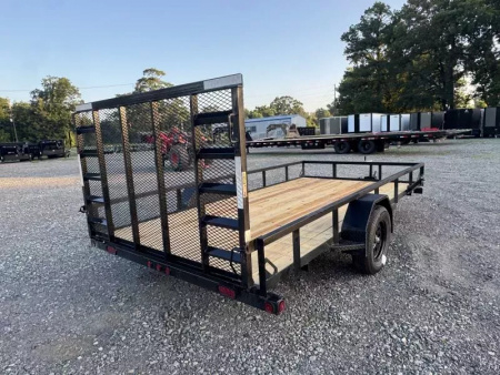 New 2026 Load Trail 77x12 W/4 FOOT GATE Utility Trailer