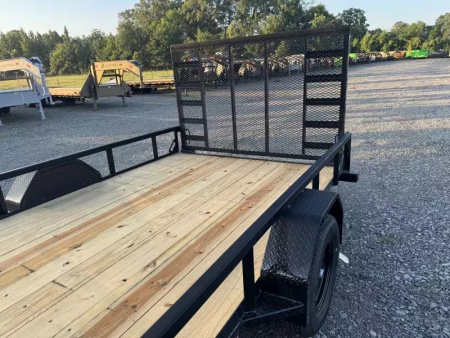 New 2026 Load Trail 77x12 W/4 FOOT GATE Utility Trailer