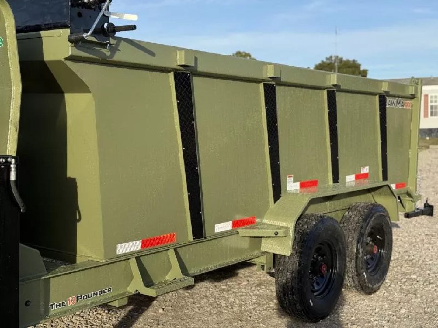 New 2026 RawMaxx LPX TELESCOPIC 83X14 HIGH SIDE W/HYDRAULIC JACKS 16K GVWR GOOSENECK Dump Trailer Dump Trailer