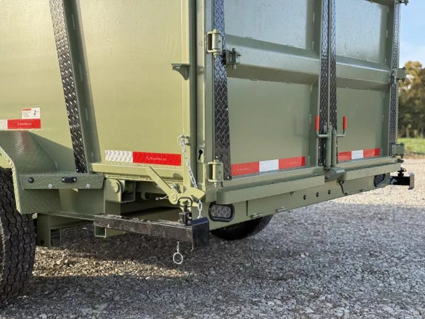 New 2026 RawMaxx LPX TELESCOPIC 83X14 HIGH SIDE W/HYDRAULIC JACKS 16K GVWR GOOSENECK Dump Trailer Dump Trailer