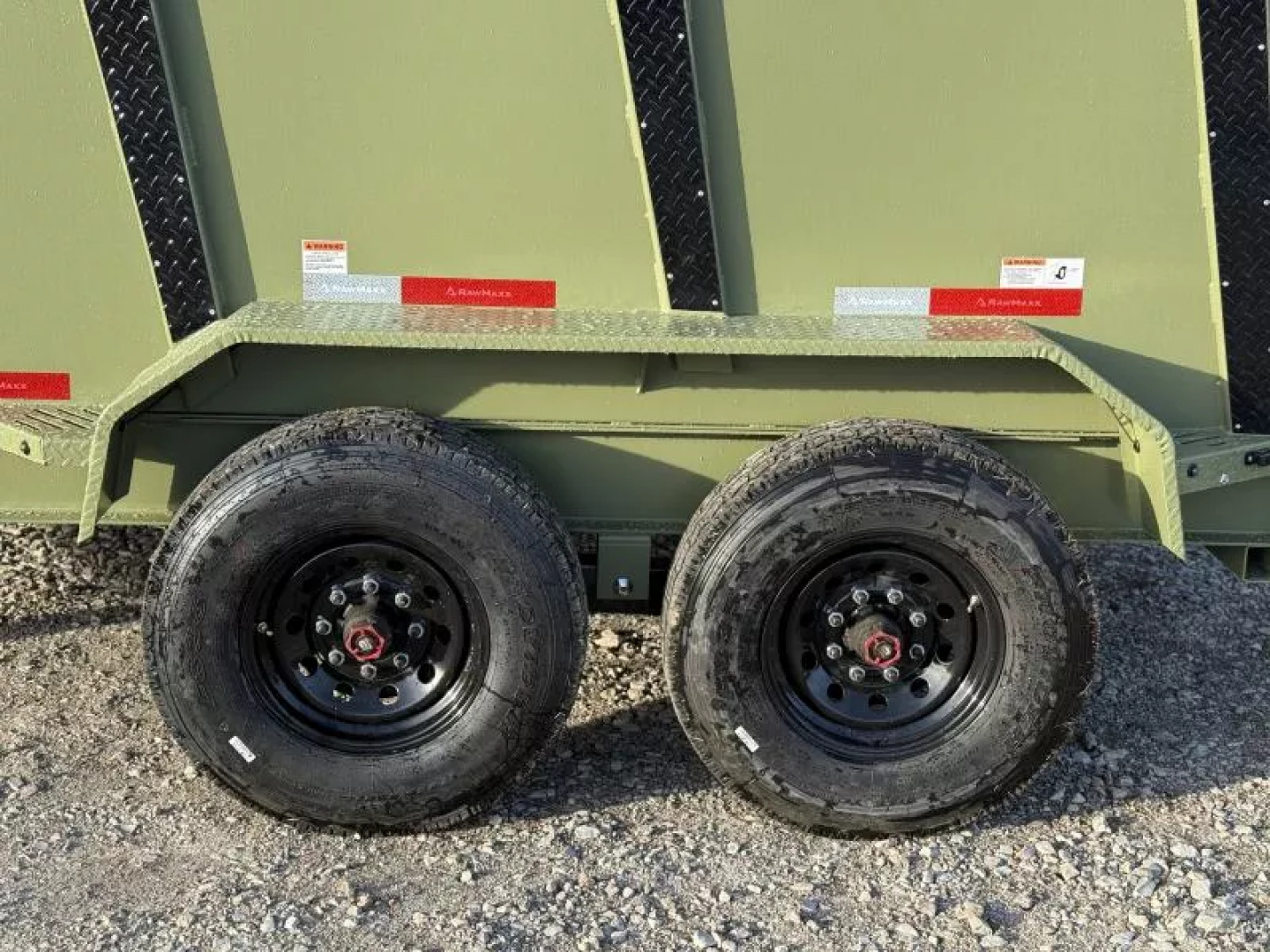 New 2026 RawMaxx LPX TELESCOPIC 83X14 HIGH SIDE W/HYDRAULIC JACKS 16K GVWR GOOSENECK Dump Trailer Dump Trailer