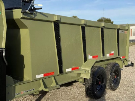 New 2026 RawMaxx LPX TELESCOPIC 83X14 HIGH SIDE W/HYDRAULIC JACKS 16K GVWR GOOSENECK Dump Trailer Dump Trailer