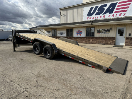 New 2026 Load Trail 83x24 Rapid Tilt 14K w/Hydro Jacks & Tuff Wireless Remote Gooseneck Bodies