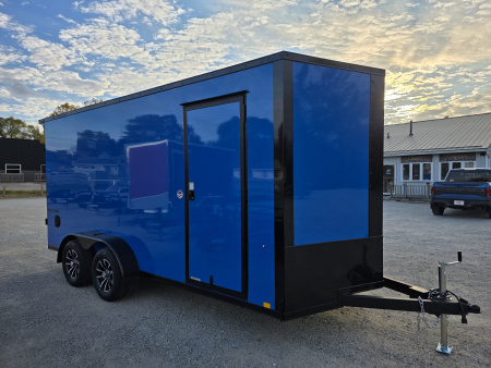 New 2026 Formula Trailers 7x16 7' INSIDE 080 SCREWLESS BLACKOUT ALUM WHEELS SXS UTV GOLFCART TRANSLUCENT ROOF Cargo / Enclosed Trailer