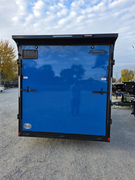 New 2026 Formula Trailers 7x16 7' INSIDE 080 SCREWLESS BLACKOUT ALUM WHEELS SXS UTV GOLFCART TRANSLUCENT ROOF Cargo / Enclosed Trailer