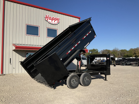 New 2026 PJ 83 x14' GN Tandem Axle Low Pro High Side Dump w/ 48  Sides – DM