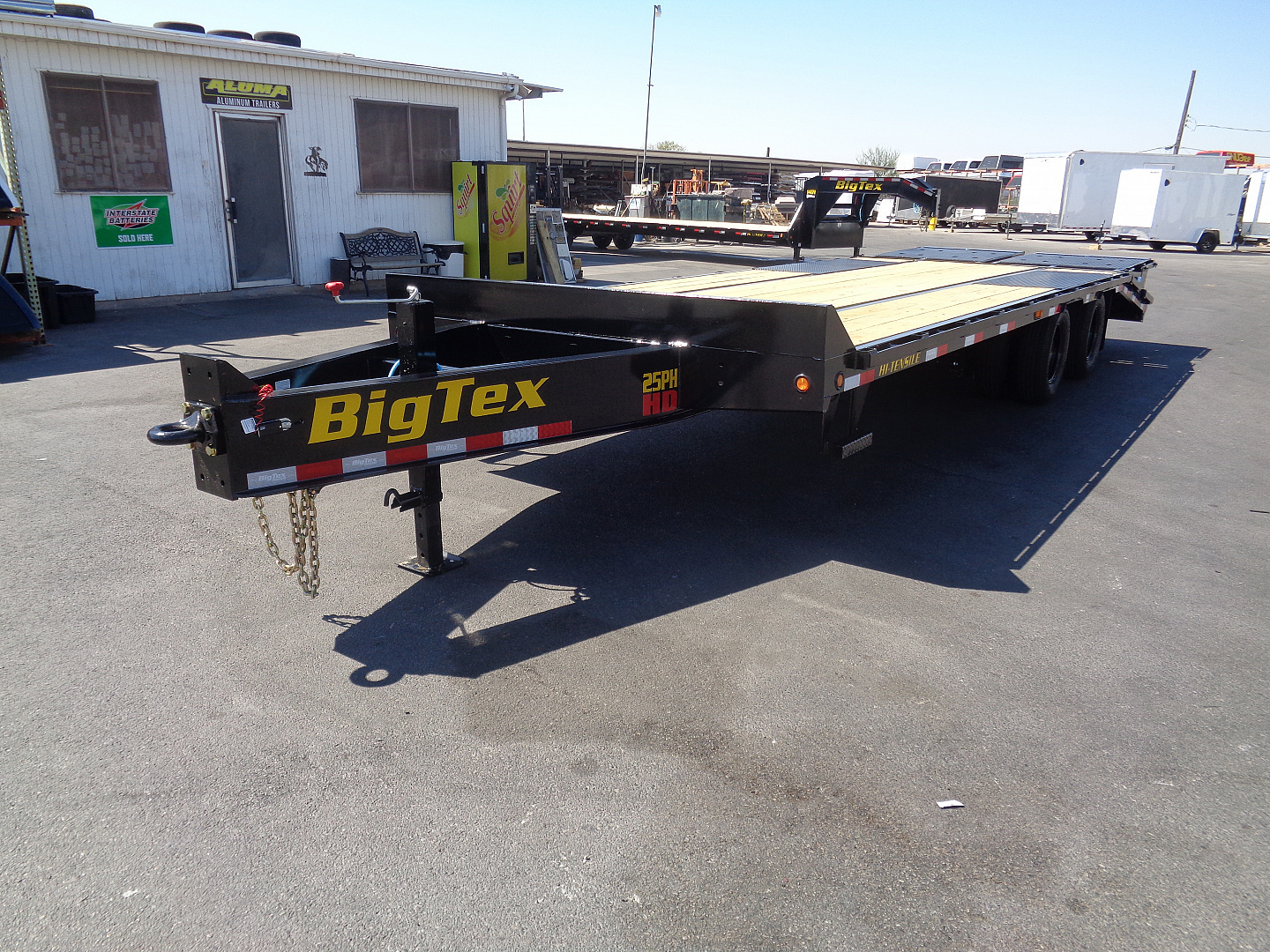 New 2026 Big Tex Trailers * 25PH-20+5MR * 25ft Heavy Duty Tandem Dual Wheel Pintle Flatbed Trailer w/ Mega Ramps
