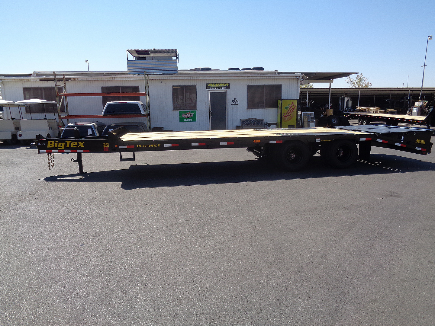 New 2026 Big Tex Trailers * 25PH-20+5MR * 25ft Heavy Duty Tandem Dual Wheel Pintle Flatbed Trailer w/ Mega Ramps