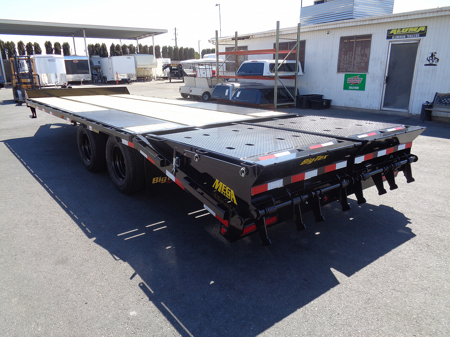 New 2026 Big Tex Trailers * 25PH-20+5MR * 25ft Heavy Duty Tandem Dual Wheel Pintle Flatbed Trailer w/ Mega Ramps