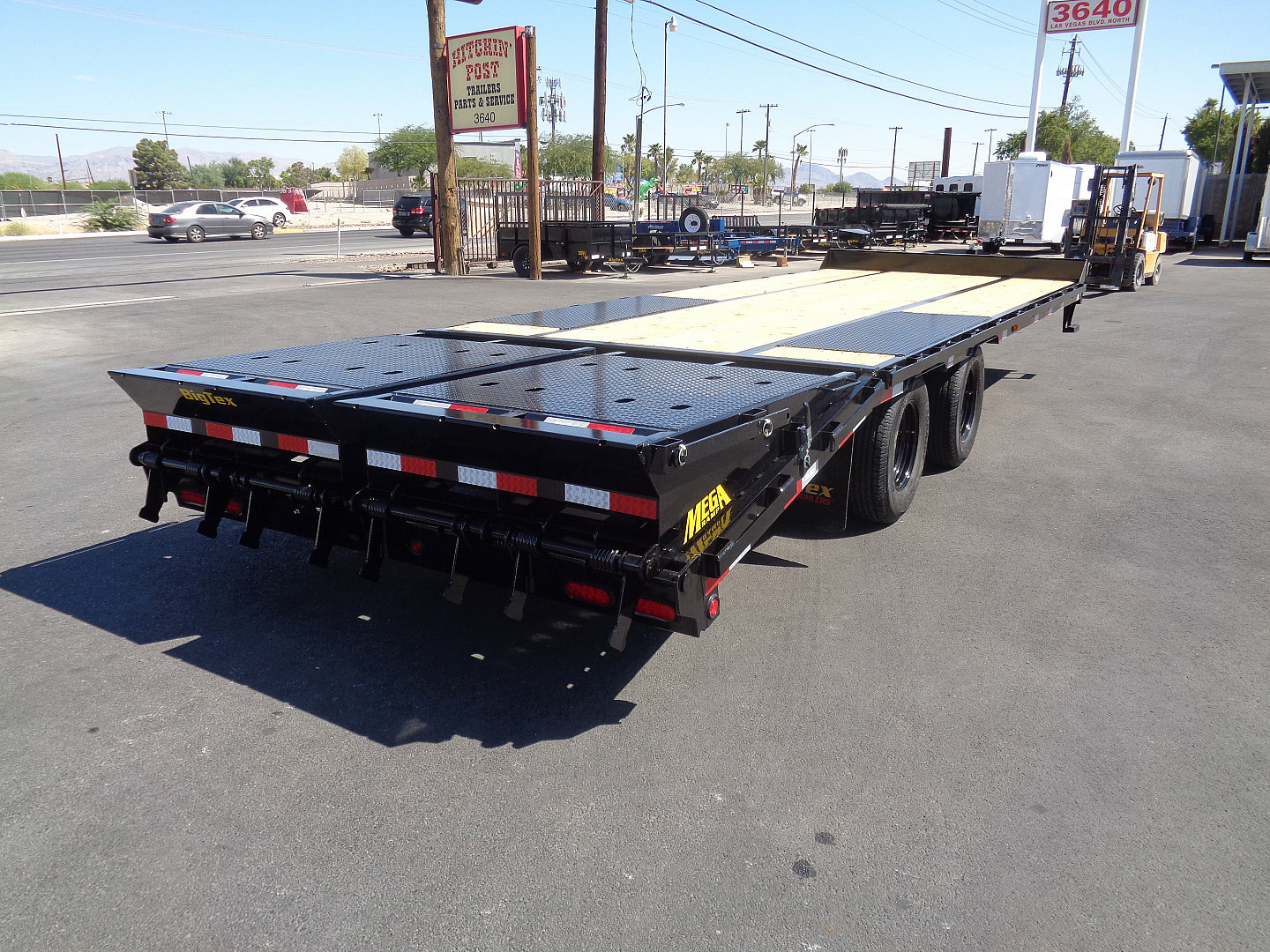 New 2026 Big Tex Trailers * 25PH-20+5MR * 25ft Heavy Duty Tandem Dual Wheel Pintle Flatbed Trailer w/ Mega Ramps