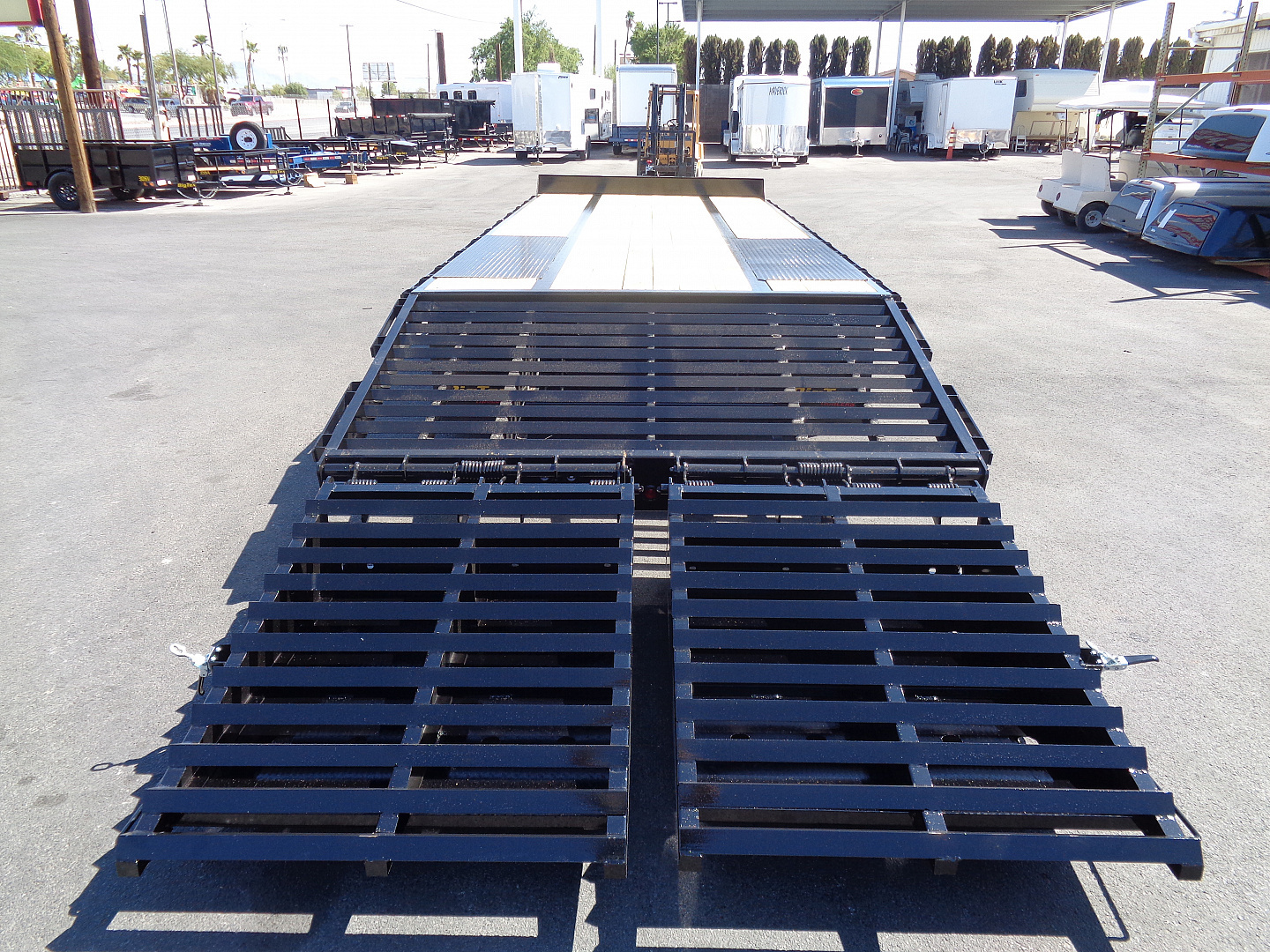 New 2026 Big Tex Trailers * 25PH-20+5MR * 25ft Heavy Duty Tandem Dual Wheel Pintle Flatbed Trailer w/ Mega Ramps