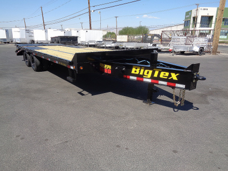 New 2026 Big Tex Trailers * 25PH-20+5MR * 25ft Heavy Duty Tandem Dual Wheel Pintle Flatbed Trailer w/ Mega Ramps