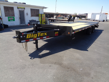 New 2026 Big Tex Trailers * 25PH-20+5MR * 25ft Heavy Duty Tandem Dual Wheel Pintle Flatbed Trailer w/ Mega Ramps