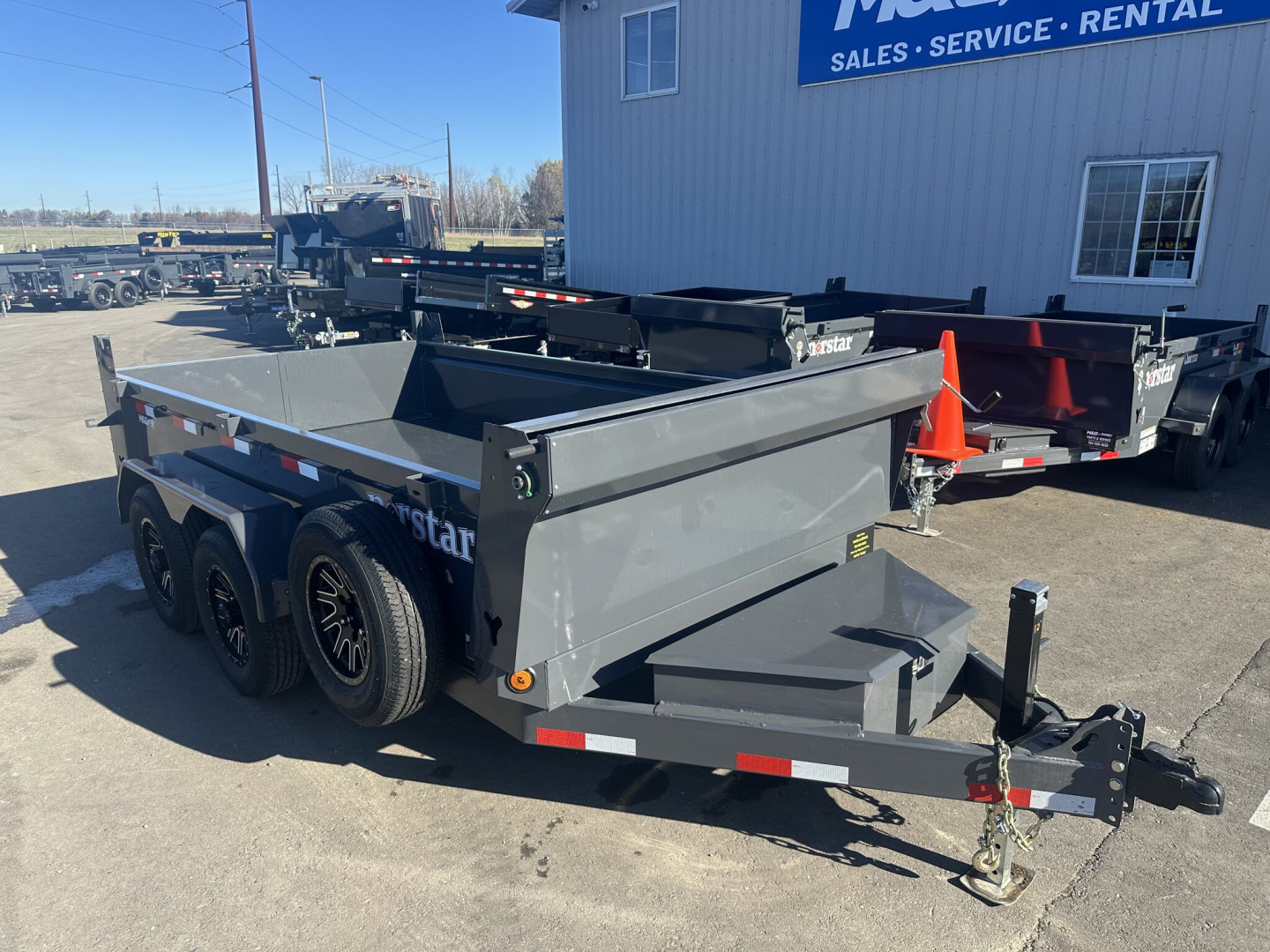 New DCB 72X12 10K DUMP TRAILER - GRAY
