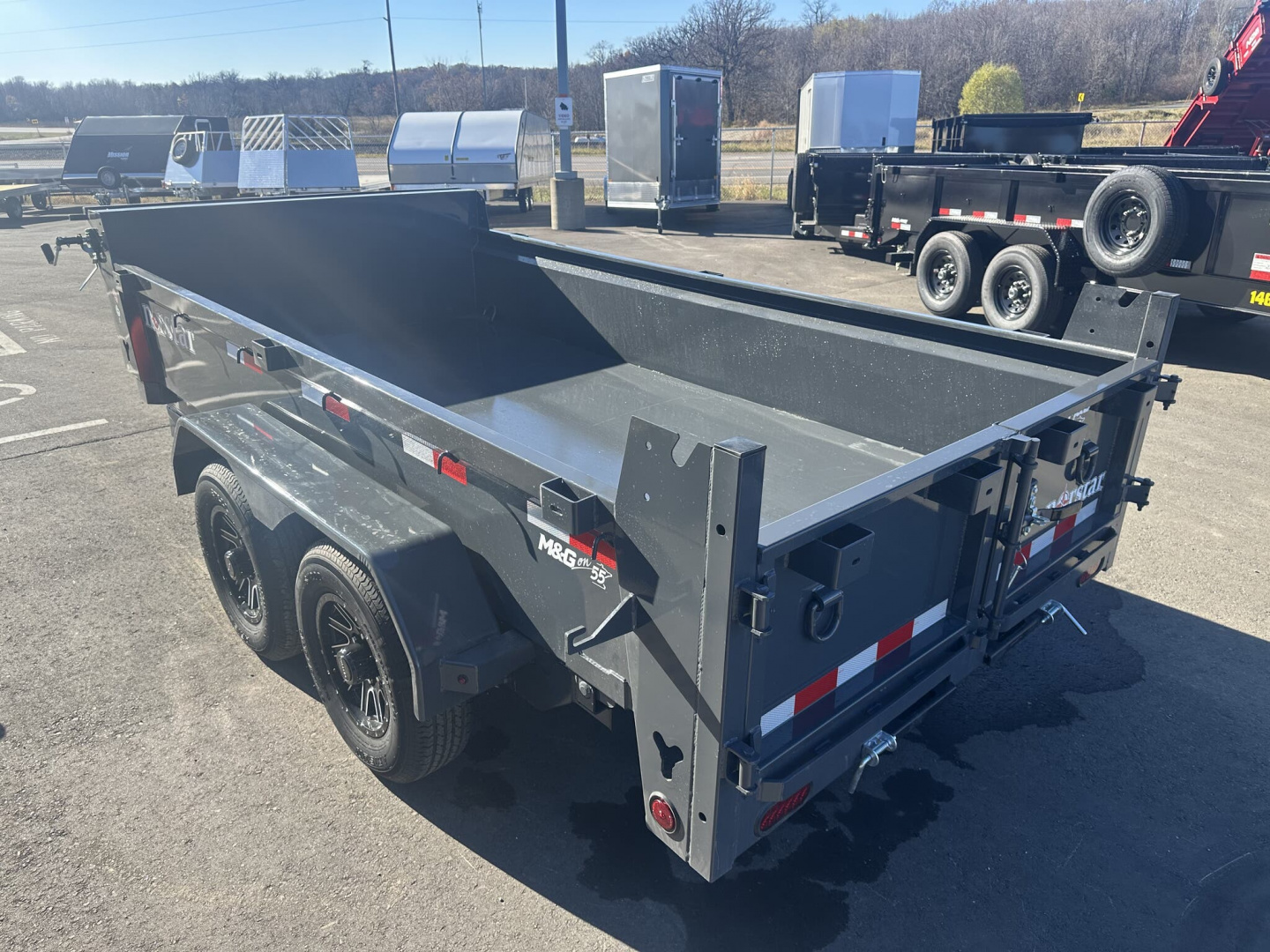 New DCB 72X12 10K DUMP TRAILER - GRAY