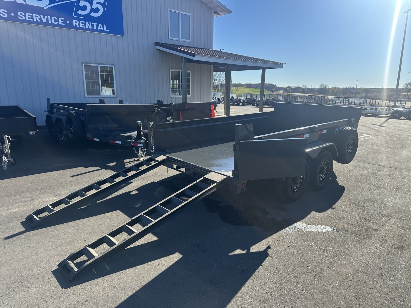 New DCB 72X12 10K DUMP TRAILER - GRAY