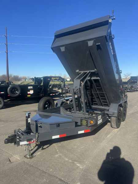 New DCB 72X12 10K DUMP TRAILER - GRAY