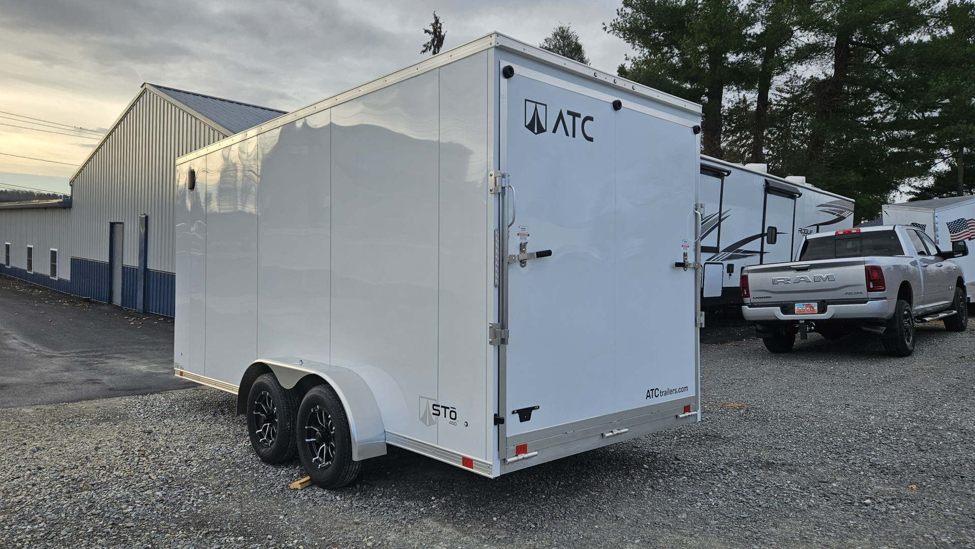 New 2026 ATC STO400 7X16TA Cargo / Enclosed Trailer