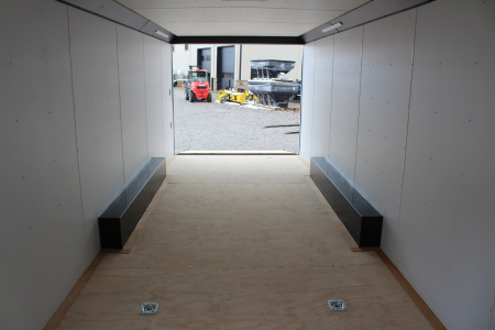 New 2025 United LIM 8.5' x 28' - Enclosed Car Hauler - 9990# GVW - RAMP DOOR - Beavertail