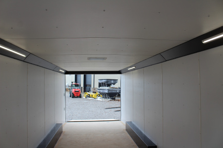 New 2025 United LIM 8.5' x 28' - Enclosed Car Hauler - 9990# GVW - RAMP DOOR - Beavertail