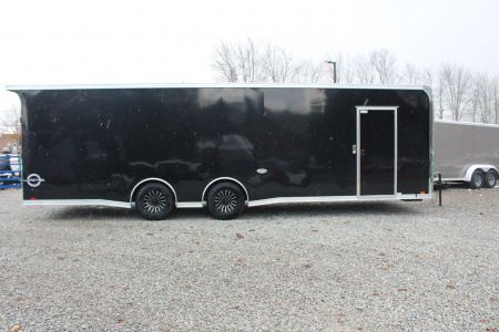 New 2025 United LIM 8.5' x 28' - Enclosed Car Hauler - 9990# GVW - RAMP DOOR - Beavertail