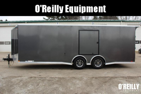 New 2022 United CLAV 8.5' x 27' V-nose - Enclosed Car Hauler - 9990# GVW - RAMP DOOR - Jump  DOOR - Beavertail