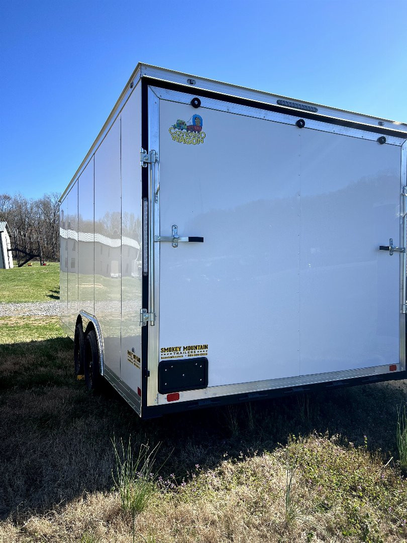 New 2025 Covered Wagon Trailers COVERED 8X5X18 TA3 7' POLY Cargo / Enclosed Trailer
