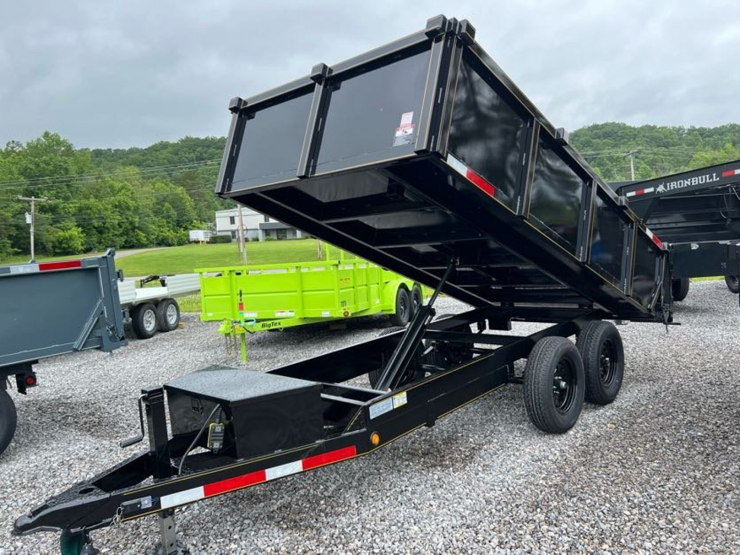 New 2026 P & T Trailers 7K 6X12 DUMP SREAD GATE Dump Trailer