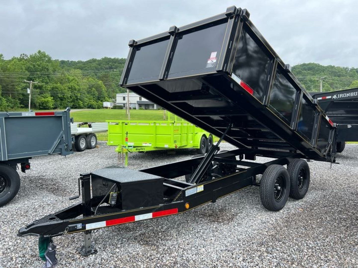 New 2026 P & T Trailers 7K 6X12 DUMP SREAD GATE Dump Trailer