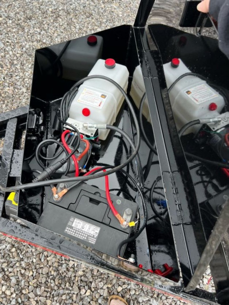 New 2026 P & T Trailers 7K 6X12 DUMP SREAD GATE Dump Trailer